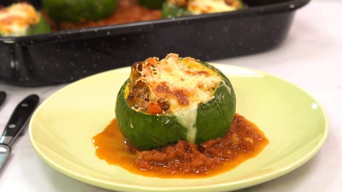 Zapallitos rellenos. Fuente: (X)