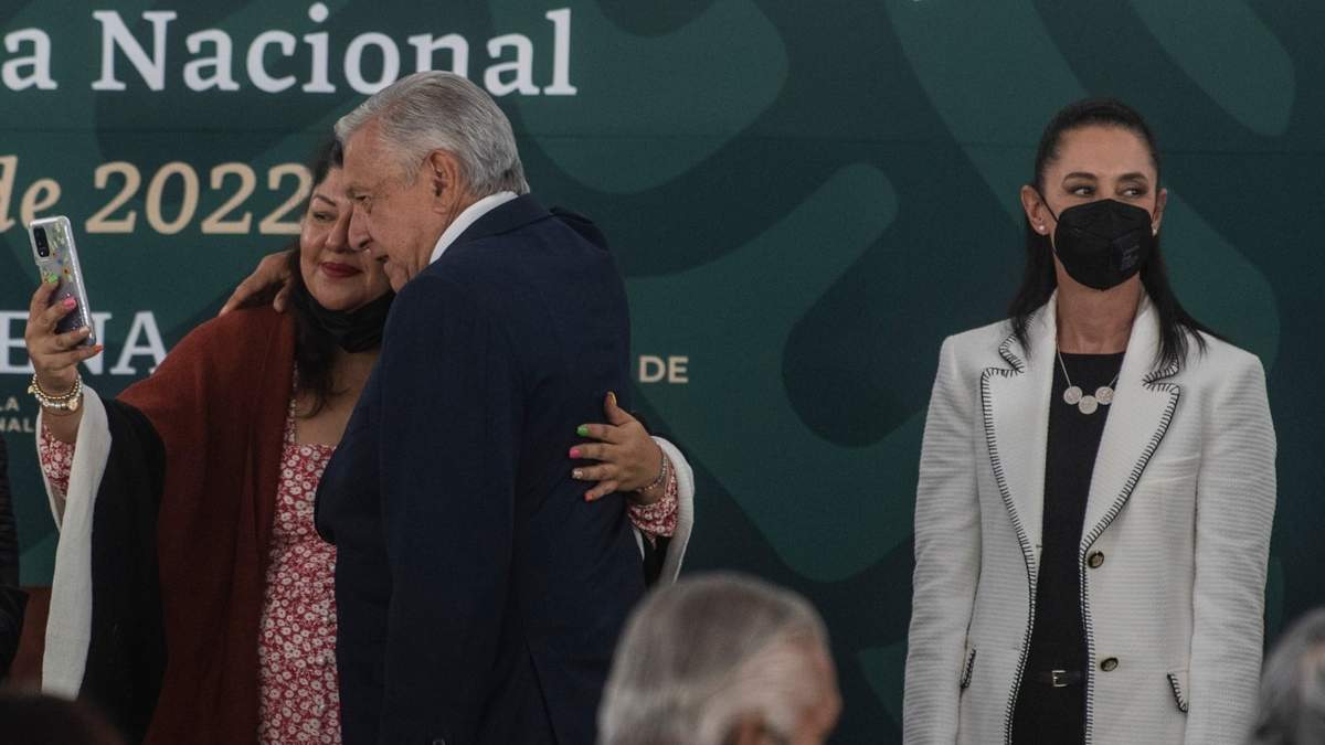 Claudia Sheinbaum en el evento con el presidente López Obrador