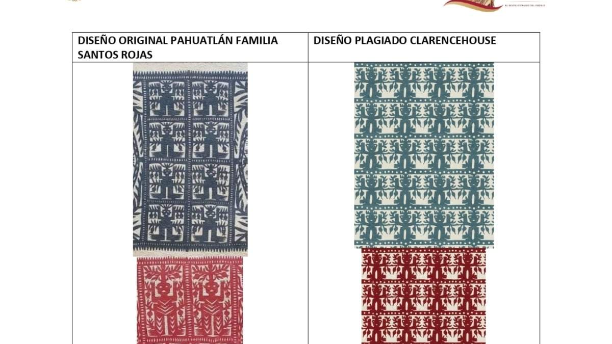 Comparativa del diseño original y el plagiado