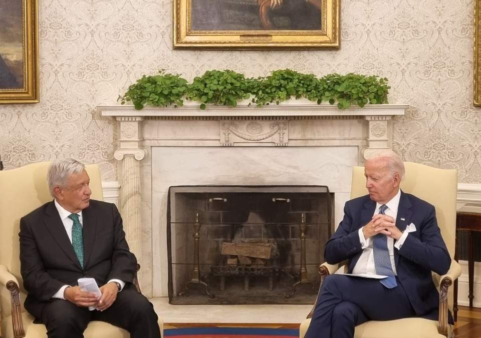 López Obrador con Joe Biden