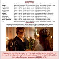 Productor teatral busca actores de tez blanca y ojos claros en San Cristóbal de las Casas