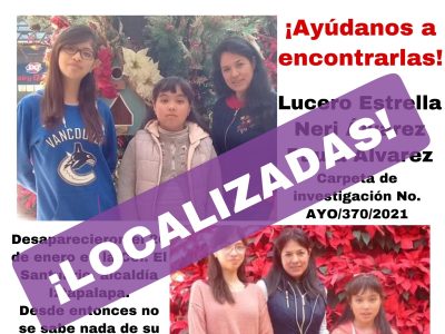 Localizan a maestra del IPN y sus dos hijas reportadas como desaparecidas