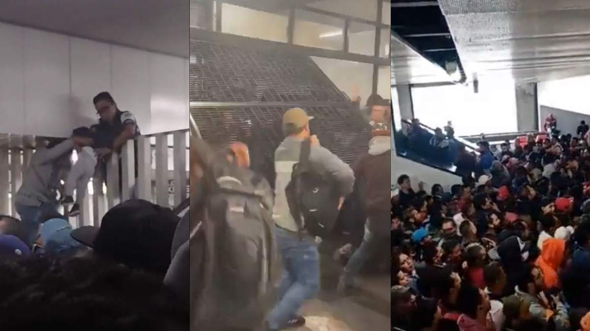 Mañana caótica en la estación Pantitlán