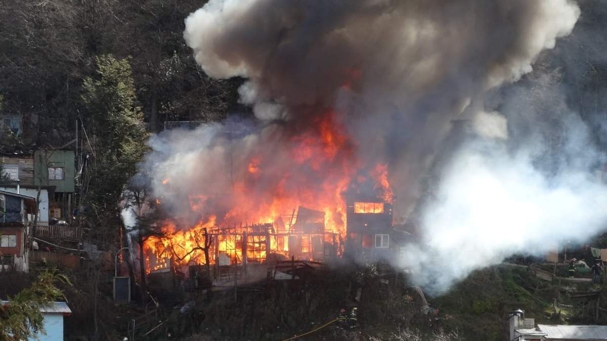 Incendio. Fuente: (Twitter)