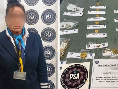 Detuvieron a una azafata de Aerolíneas por contrabandear Rolexs