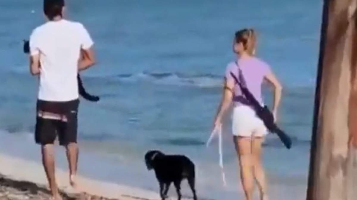 La pareja de turistas