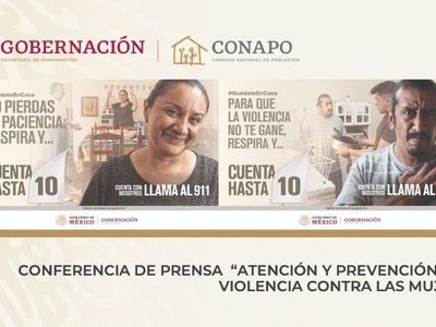Segob recomienda a mujeres víctimas y agresores: 'Respira y cuenta hasta 10”