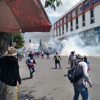 Hidalgo: enfrentamiento entre campesinos y policías deja un herido de gravedad