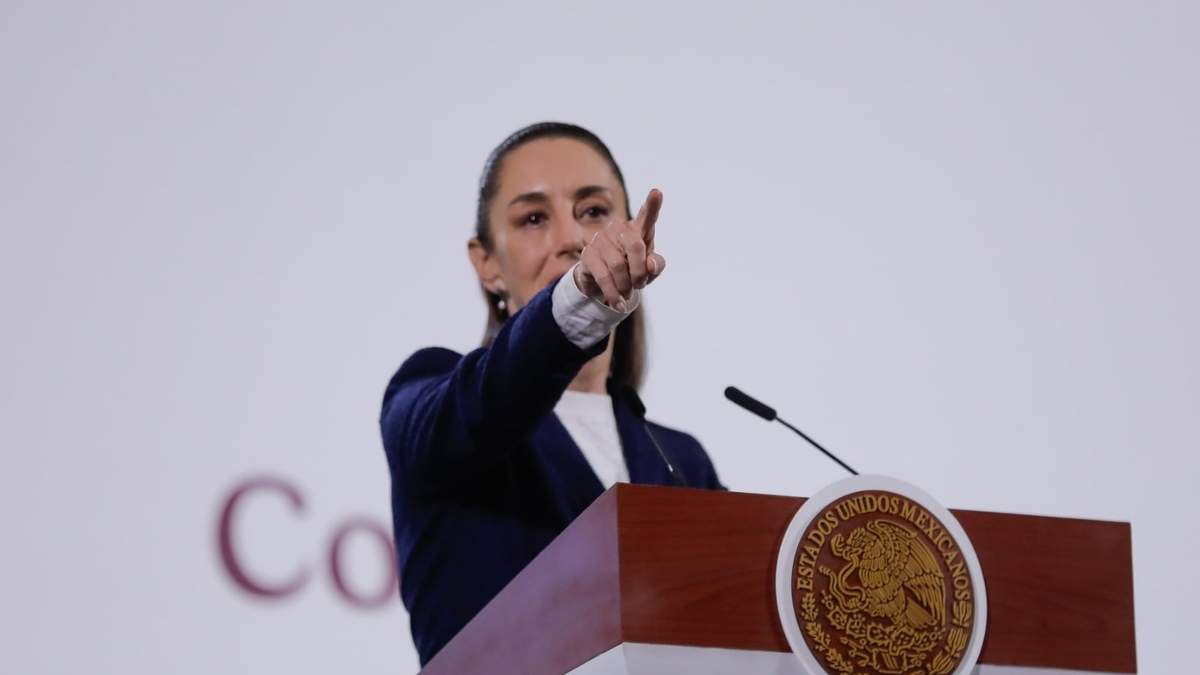 La presidenta Claudia Sheinbaum en la mañanera