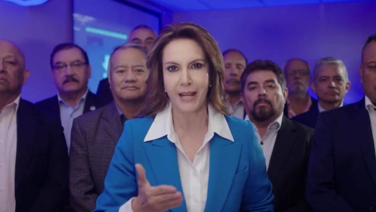 La candidata en su mensaje de video
