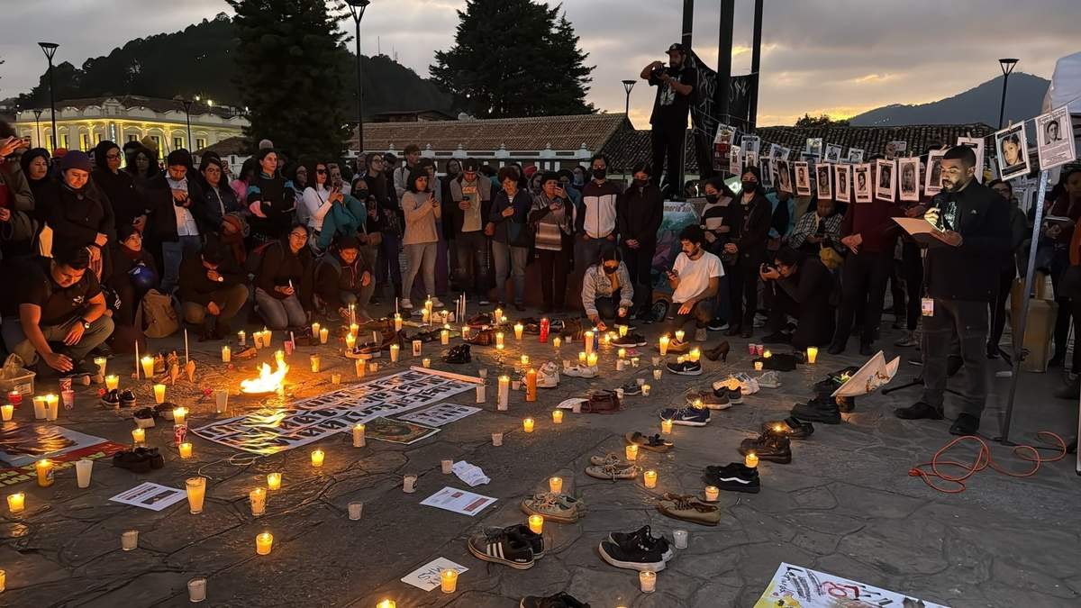 Vigilia por los desaparecidos en Chiapas