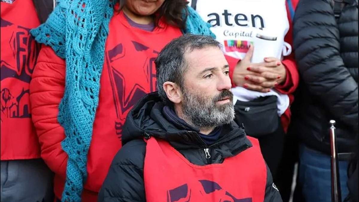 Diego Mauro, referente del Frente de Organizaciones en Lucha (FOL). Fuente: (Facebook)