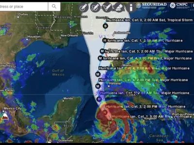 El huracán Ian avanza hacia Islas Caimán, Cuba y Florida