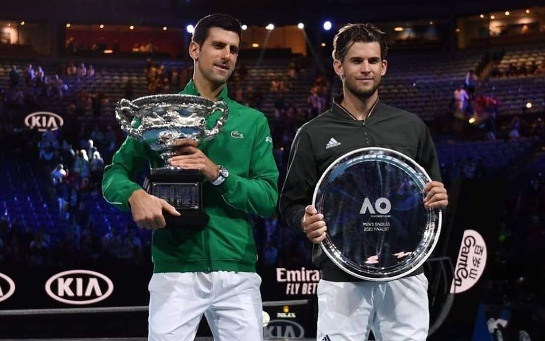 Novak Djokovic y Dominic Thiem. Fuente: (Instagram)