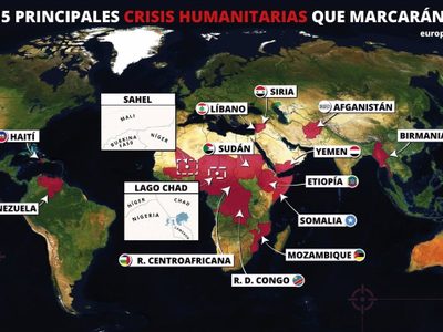 Estas son las 15 principales crisis humanitarias que marcarán el 2022