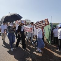 Gira presidencial en Culiacán sin protestas, pero con acarreos