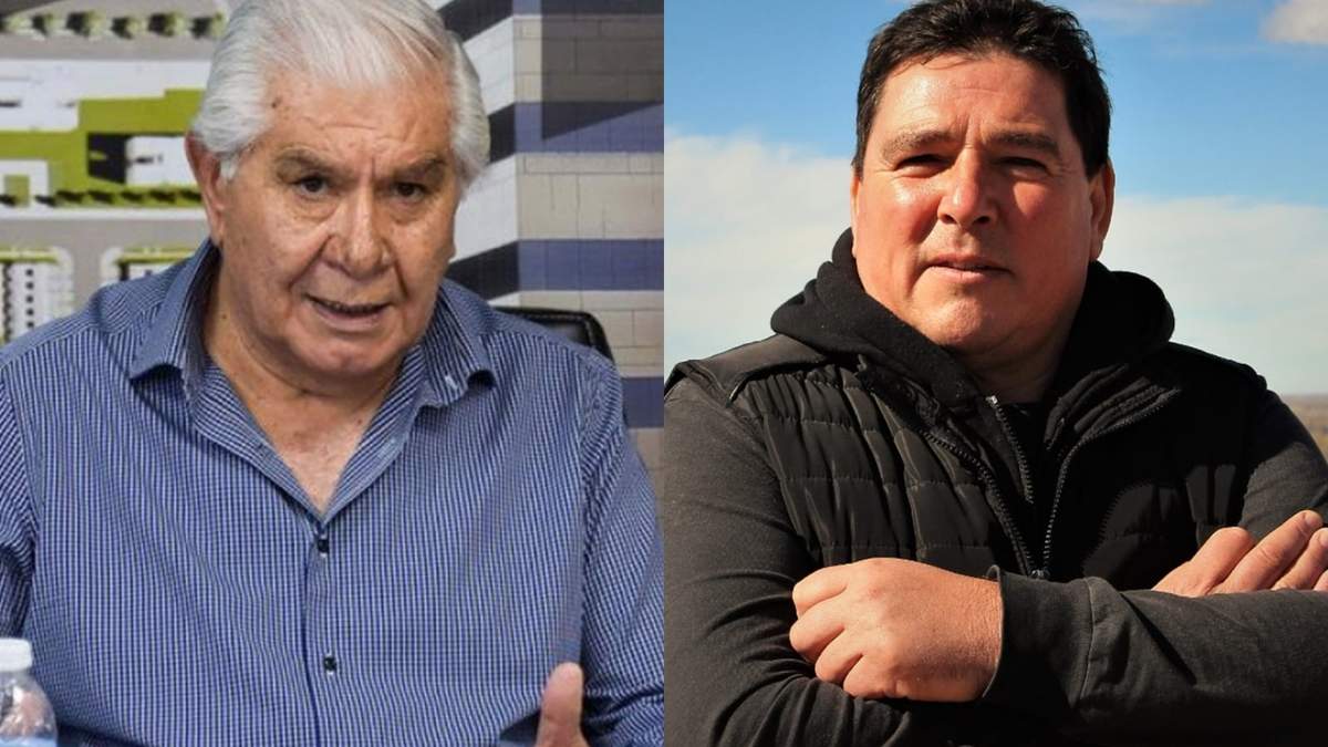El secretario general, Guillermo Pereyra, y el candidato de la Lista Verde, Walter Zozaya, quien pidió la impugnación de las elecciones. Fuente: (Minuto Neuquén)