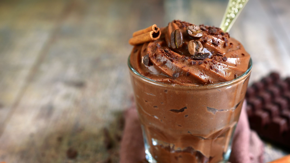 Mousse helada de chocolate. Fuente: (Instagram)