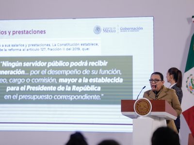 Rosa Icela Rodríguez presenta el informe “Los excesos del Poder Judicial”