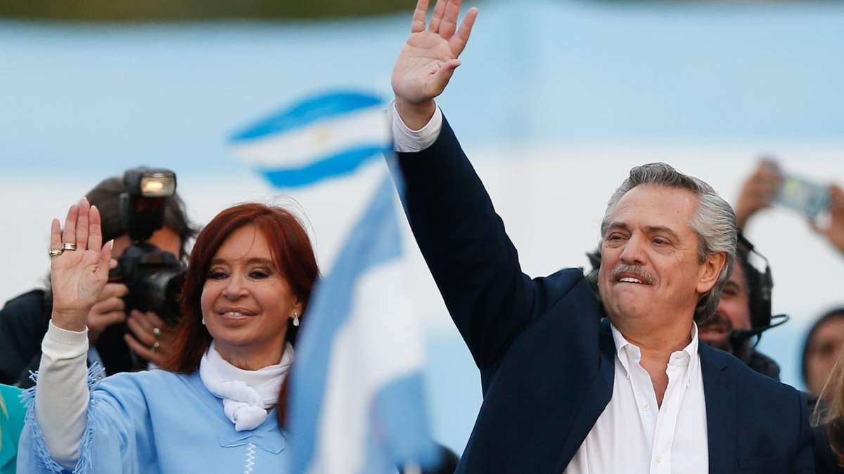 Alberto Fernández junto a Cristina Kirchner. Fuente: (Twitter)