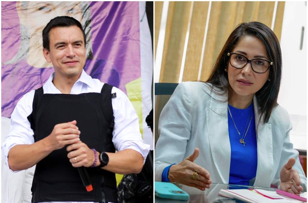 Los candidatos Noboa y González. La violencia como telón de fondo