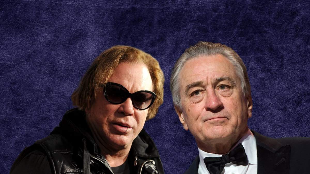 Robert De Niro y Mickey Rourke. Fuente: (Minuto Neuquén)
