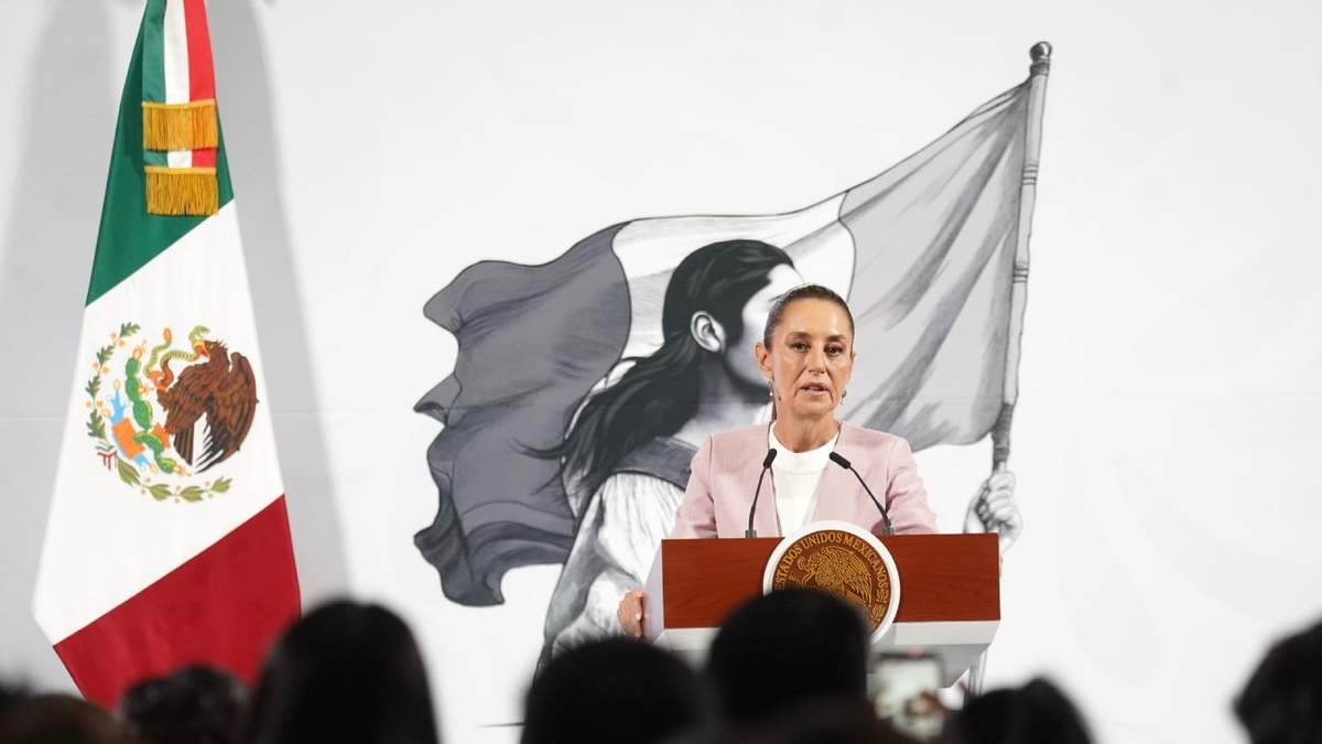 La presidenta Claudia Sheinbaum en la conferencia matutina