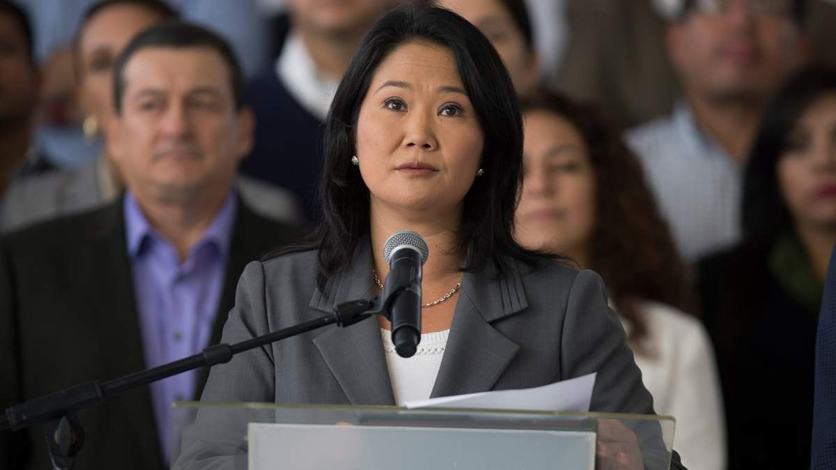 La excandidata a la presidencia de Perú y líder de Fuerza Popular, Keiko Fujimori.