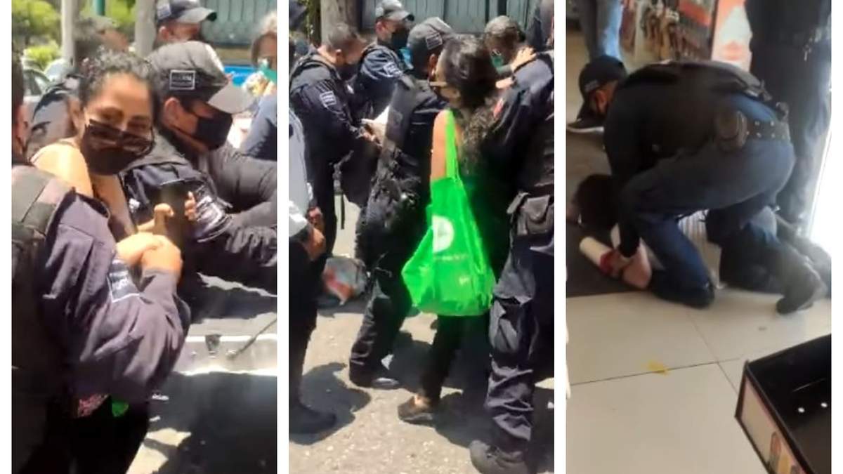 Activistas detenidas en protesta de Cuernavaca