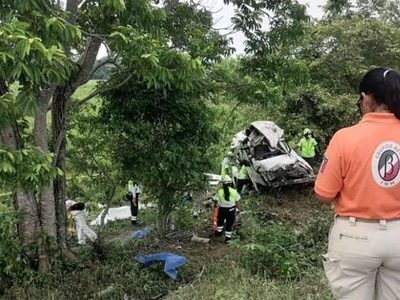 Mueren cinco migrantes centroamericanos por accidente carretero en Tabasco