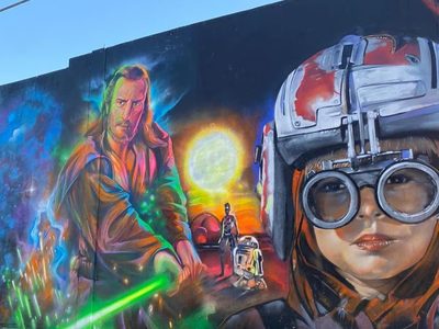 Perú: Artistas urbanos inauguran extenso mural en honor a los 25 años del episodio uno de Star Wars