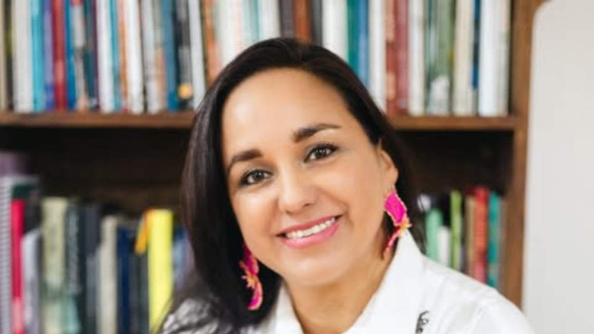 La presidenta del opositor partido Revolución Ciudadana, Gabriela Rivadeneira