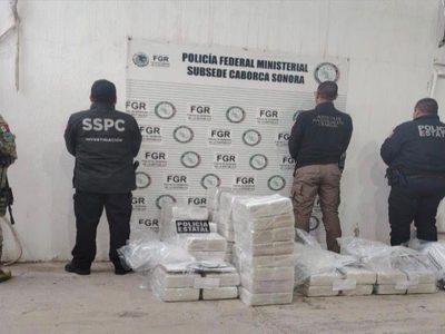 Resultado de la estrategia de Durazo: 400 kilos de cocaína fuera de circulación