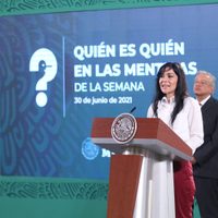 AMLO inaugura "Quién es quién en las mentiras"; Ana Elizabeth García Vilchis será su encargada