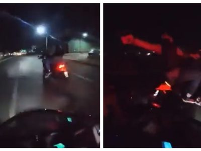 Motociclista graba cómo lo persiguen y le disparan dos ladrones en Edomex (Video)