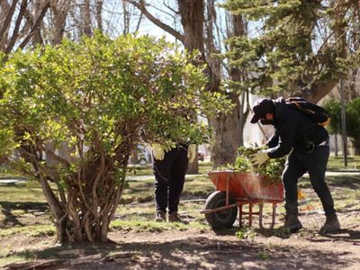 La plaza del Barrio Don Bosco de Zapala comienza a lucir como nueva