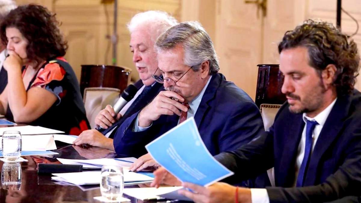 Presidente Alberto Fernández y parte de su Gabinete. Fuente: (Twitter)