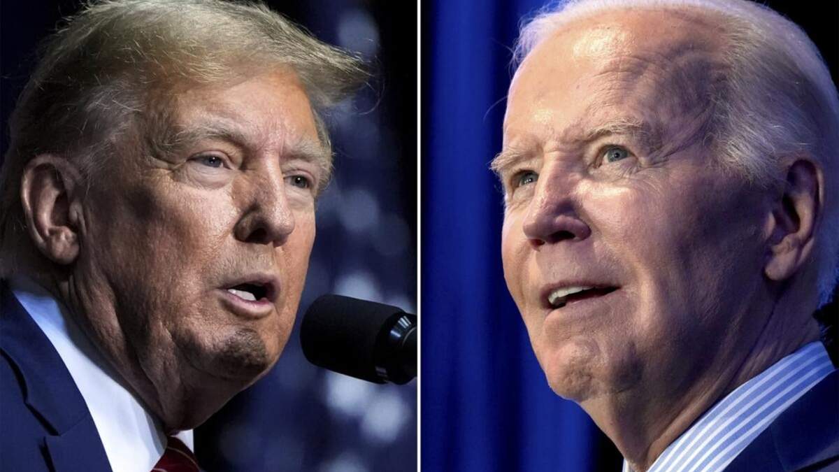 El expresidente Donald Trump y el presidente Joe Biden