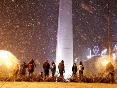 Se cumplen 17 años de la última vez que nevó en Buenos Aires