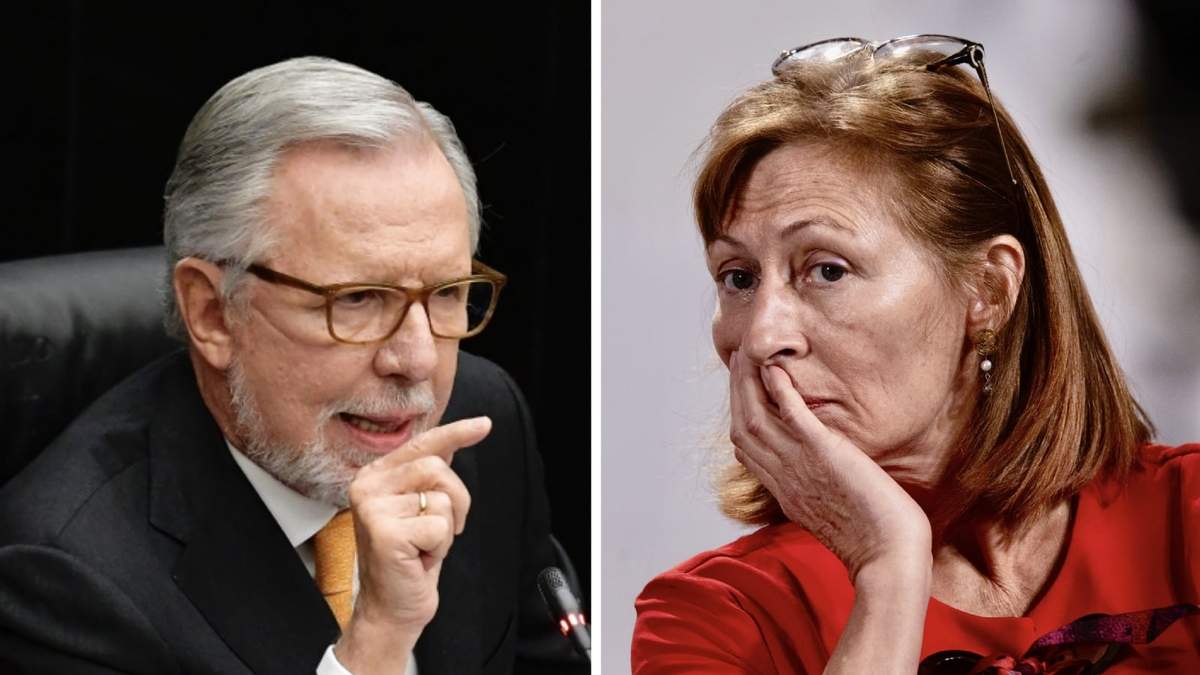 El conductor de noticias y la exsecretaria de Economía