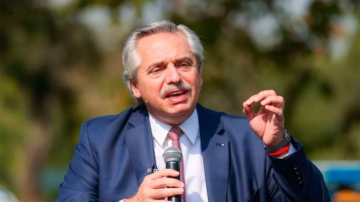 El presidente de la Nación, Alberto Fernández. Fuente: (Twitter)