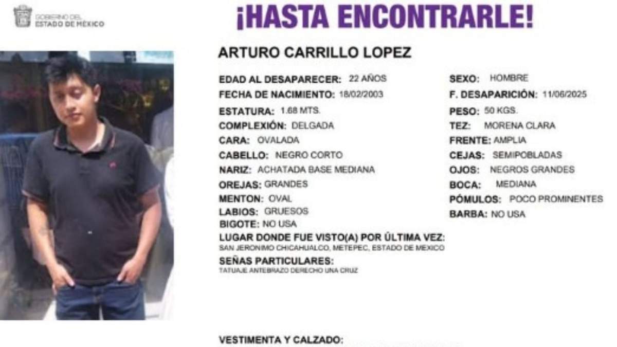 Tras aceptar empleo como chofer de tráiler y viajar a Jalisco, Arturo Carrillo, de Metepec, desaparece y su familia lo busca.