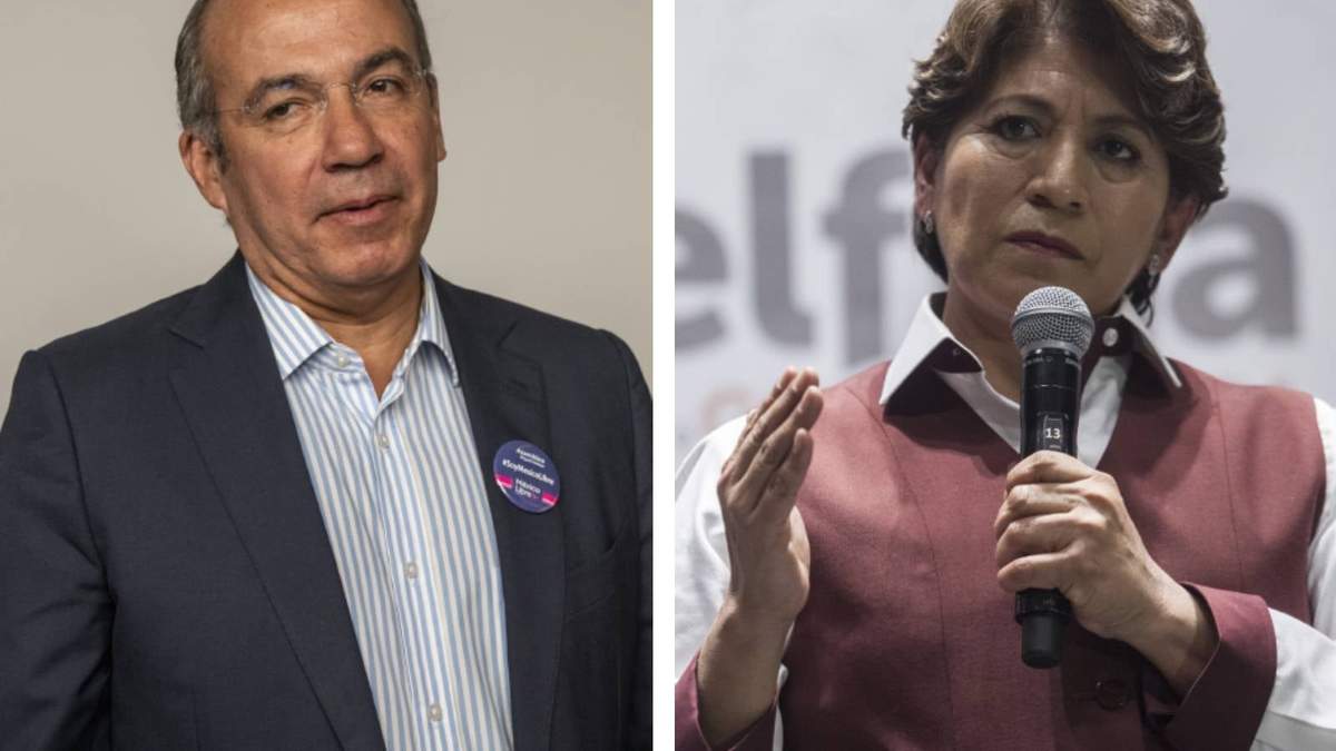 Felipe Calderón y Delfina Gómez