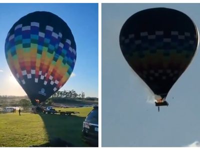 El incendio de un globo aerostático deja ocho muertos en el sur de Brasil (Video)