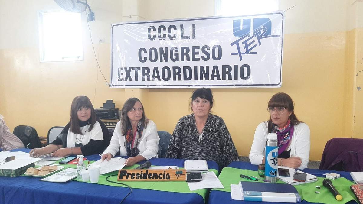 Autoridades de la UNTER (Unión de Trabajadores de Río Negro). Fuente: (Twitter)