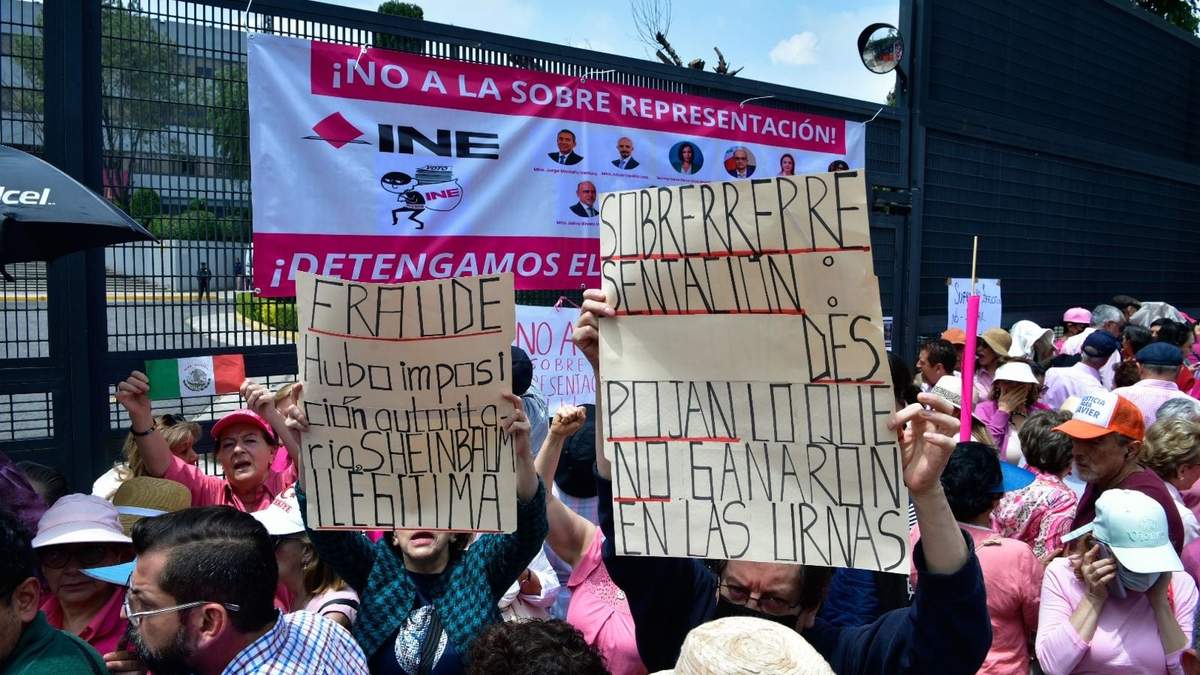 Frente al INE, contra la sobrerrepresentación