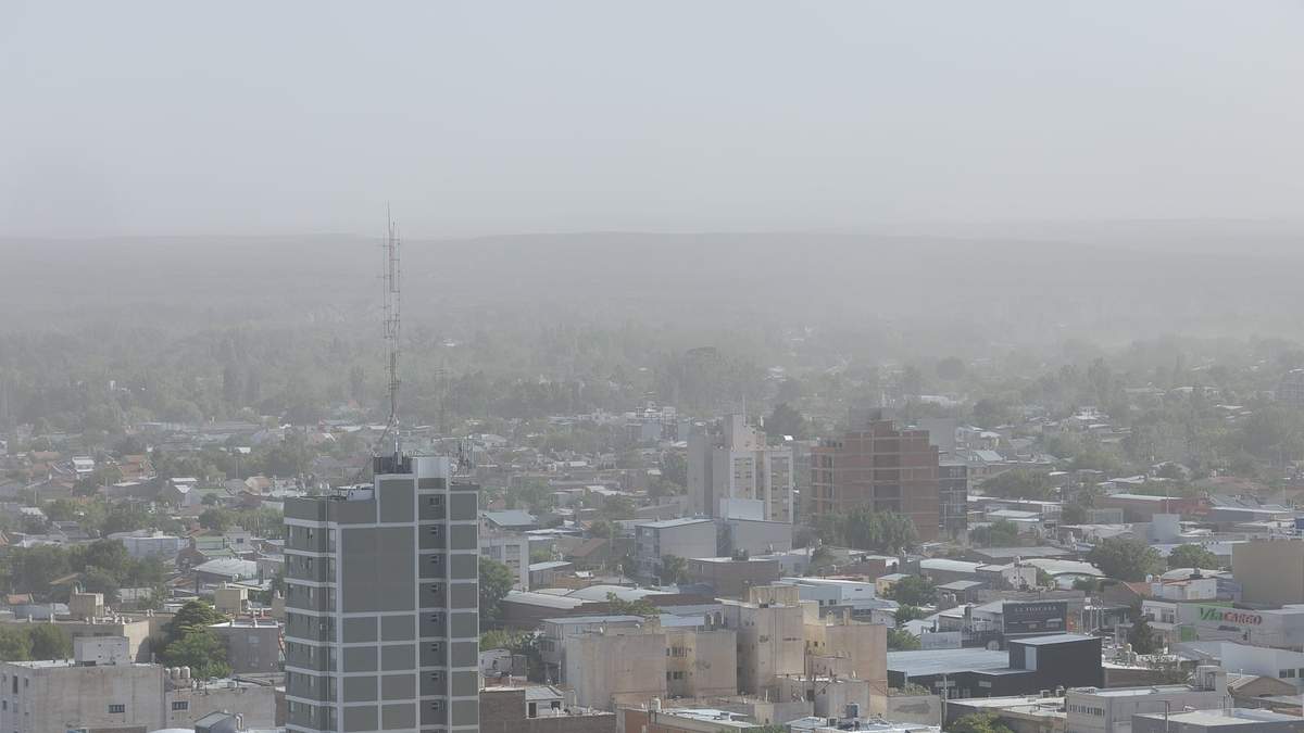 Viento en la ciudad de Neuquén. Fuente: (Emiliano Ortiz)