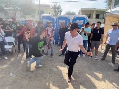 Colosio Riojas baila vallenato a ritmo de Celso Piña (Video)