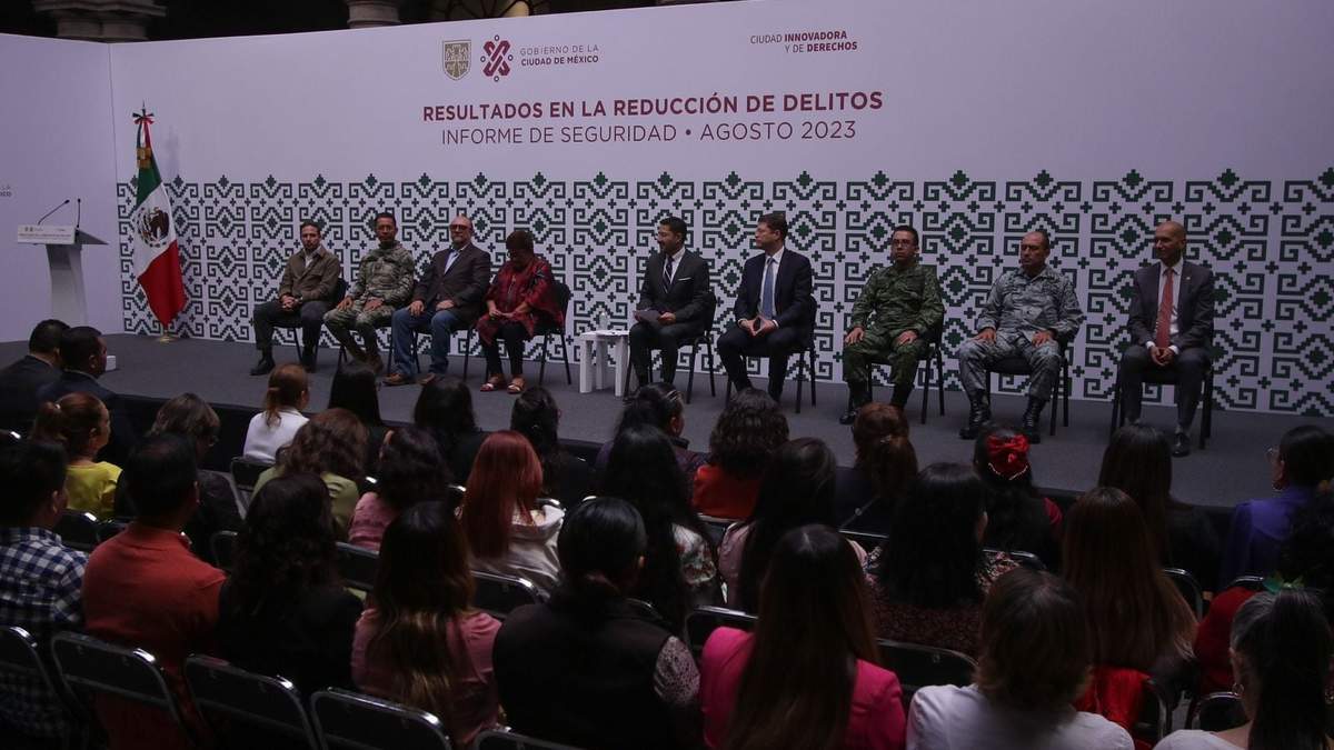 Informe de Seguridad correspondiente a Agosto de 2023 en la CDMX