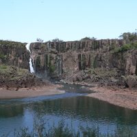 Cataratas del Iguazú: sin turismo y sin agua